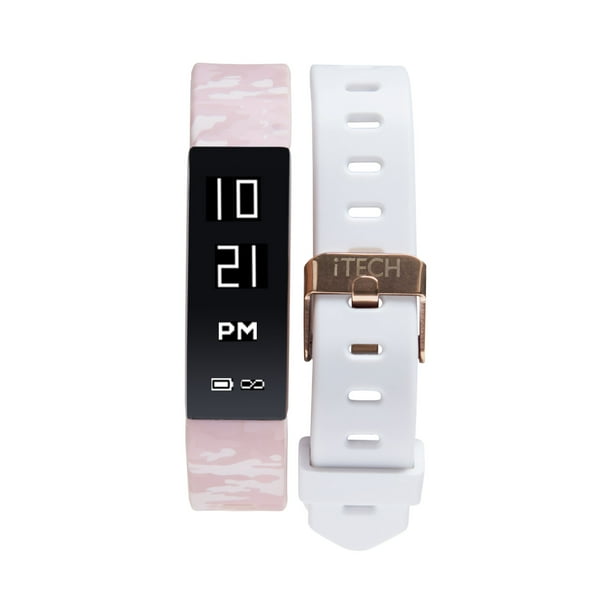 iTech iTech Sport Activity Tracker with Interchangeable Strap, Blush