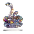 thumbnail image 2 of Year Of The Snake Colored Small Snake Ornament Acrylic Home Living Room Study Desktop Ornament, 2 of 6