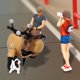 thumbnail image 4 of Figuras de personas en miniatura a escala 1/64, diseño de diorama, figuras de perros para sala de estar rojo, 4 of 9