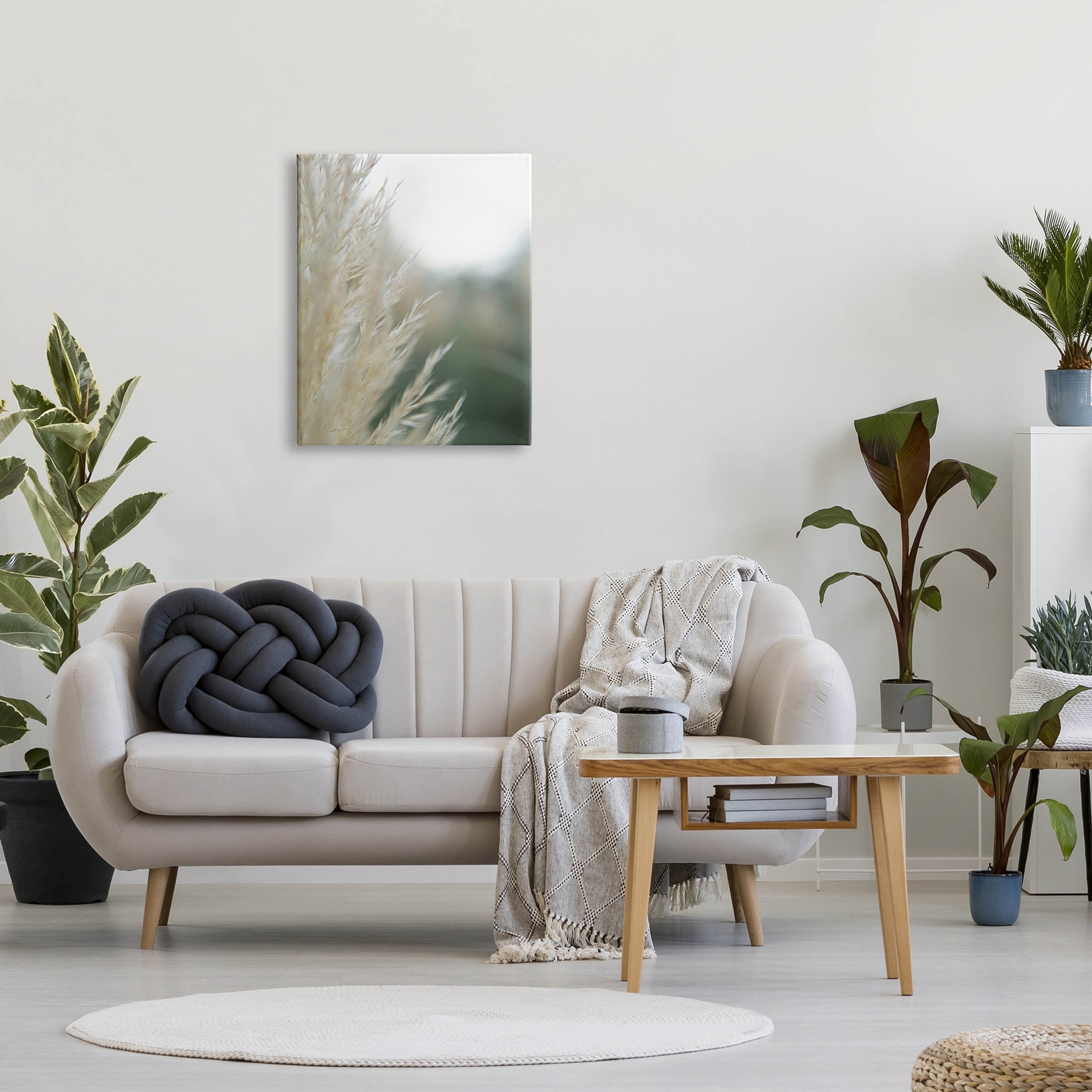 Stupell Industries Close Up Country Pampas Grass Photograph Gallery Wrapped Canvas Print Wall Art, Design by Jason Johnson