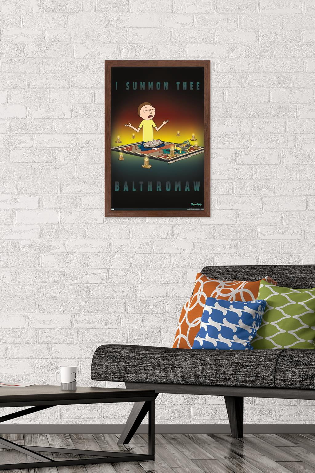 Rick And Morty - Balthromaw Wall Poster, 14.725" x 22.375", Framed