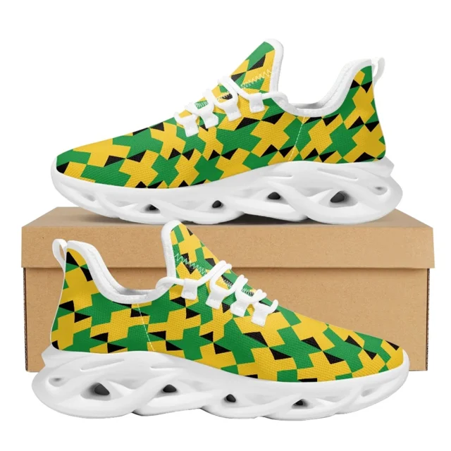 Zapatos con la bandera de Jamaica para hombre, zapatillas informales para correr, calzado transpirable, diseño personalizado, zapatos para hombre