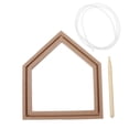 thumbnail image 3 of OUNONA Embroidery Wood Frame 1 Set for Parents and Children with Handicraft Display Stand Wood, 3 of 5