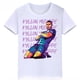 thumbnail image 3 of Camiseta de algodón blanca con estampado de Mbappé para niños, camisetas deportivas informales de verano de manga corta para niños y niñas, 3 of 5