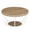 Brown & White, variant on GVN Coffee Table,Side Tables,Wooden Coffee Table, 2-Tier Round Central Cocktail Table with Shelves,Faux White White and Gold