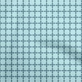thumbnail image 1 of oneOone Viscose Jersey Baby Blue Fabric Asian Ikat Dress Material Fabric Print Fabric By The Yard 60 Inch Wide, 1 of 4