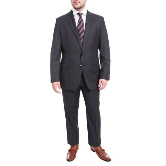 Blujacket Classic Fit Blue Birdseye Two Button Half Canvassed Reda Wool Suit