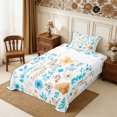 thumbnail image 3 of Manfei Cottagecore Blossom Twin Sheets 3pcs,Watercolor Flowers Butterfly Bedding,1 Flat Sheet,1 Fitted Sheet and 1 Pillowcase, 3 of 6