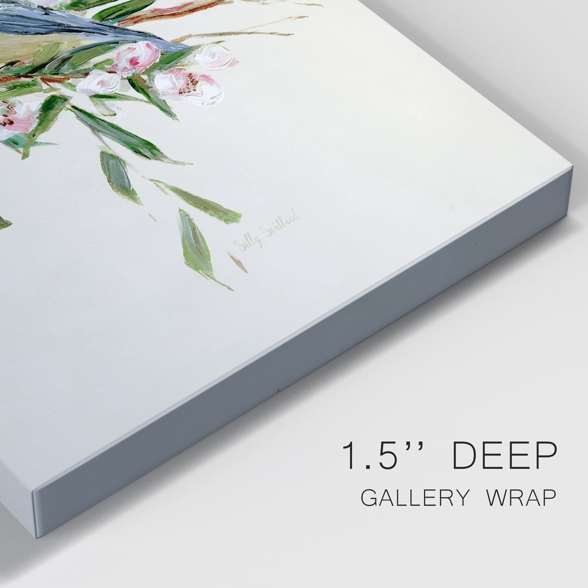 Spring Song Blue Bird Premium Gallery Wrapped Canvas - Ready to Hang - 40 x 60