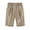 Khaki, variant on biudgviw Bermuda Shorts for Women Drawstring High Waisted Knee Length Shorts Cuffed Hem Plus Size Comfy Linen Shorts with Pockets