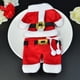 thumbnail image 5 of 6 piezas Navidad Santa Claus pantalones cubiertos bolsas cubiertas Navidad vajilla decoración Tmvgtek Oficina Multiescena Multifunción, 5 of 6