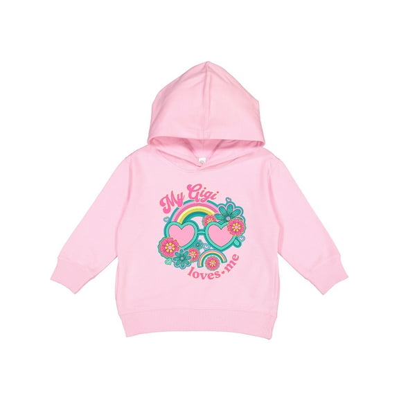 Inktastic My Gigi Loves Me Girls Rainbow Granddaughter Toddler Hoodie