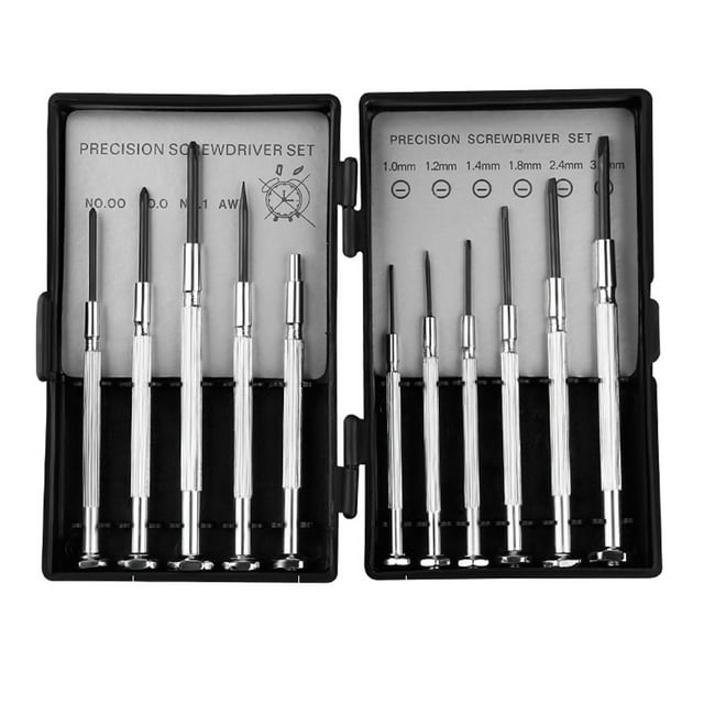 ZheElen 11pcs 11pcsWatch Back Remover Repair Wrench Tool Watch Adjustment Tool Kit Watch Link Removal Tool 1Set