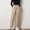 Khaki, variant on Women's Winter Quilted Pants Down Pants Elastic Waist Oversized Trousers Loose Outdoor Padded Warm Season Slim High Waist Straight Large Size Loose Casual Long Pants