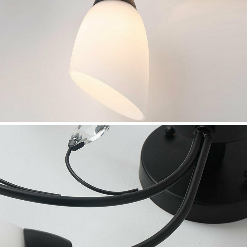 DENEST 6-Heads Modern Ceiling Light Living Room Chandelier Lamp Semi Flush Mount