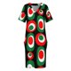 thumbnail image 4 of Vestido de fiesta navideño con medias mangas para mujer, vestido con bolsillo, vestidos anchos con forro polar, 4 of 7