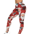 thumbnail image 6 of purcolt Women's Plus Size Christmas Leggings Elastic High Waist Snowflake Reindeer Tree Graphic Xmas Printed Holiday Workout Yoga Pants, 6 of 9
