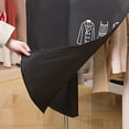 thumbnail image 3 of Funda antipolvo para ropa, no tejida, antipolvo, impermeable, transparente, con diseño de ventana, para colgar, color negro, 3 of 5