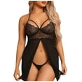 thumbnail image 1 of Gibobby Sujetador De Encaje Para Mujer Lencería sexy para mujer, ropa interior sexy, lencería para mujer(Negro, CH), 1 of 5
