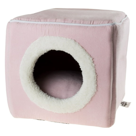 PETMAKER Cat House for Rabbits, Guinea Pigs, and Other Small Animals (Pink)