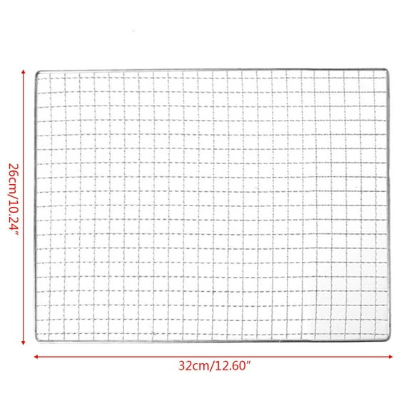 YIEMEEN Stainless Steel BBQ Barbecue Grill Grilling Mesh Wire Net Outdoor Cooking 3 Size