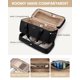 thumbnail image 4 of Bolsa de viaje LOVEVOOK grande para viajes de fin de semana, 50 litros, con zapato, negra, 4 of 9