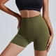 thumbnail image 4 of Gibobby Falda Shorts Mujer Pantalones cortos para correr de secado rápido elásticos deportivos de cintura alta para mujer(Verdinegro, L), 4 of 5