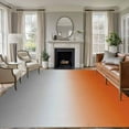 thumbnail image 2 of 5x8Ft Area Rugs Burnt Orange Gray Ombre Non-Skid Rubber Backing Large Rectangle Rugs - Living Room Bedroom Home Office, Modern Gradient Abstract Art Indoor Floor Mat Carpets Washable Rug, 2 of 9