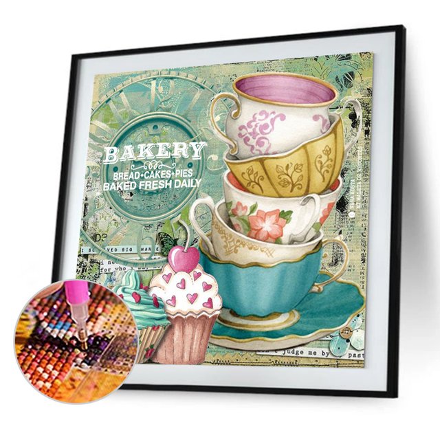 Cuadros Decorativos Kit de pintura de diamantes 5Dcosas de tétaladro cuadrado completodiamantes de imitación DIY (FF318) Ehuebsd embutido en tela