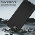 thumbnail image 4 of Petocase for 2022/2020/3rd/2rd iPhone SE Case,iPhone 8/7 Case,Built-in Screen Protector Shockproof Dust/Drop Proof 3 in 1 Full Body Rugged Heavy Duty Phone Cover for iPhone SE 2022/2020,Black, 4 of 7