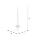 thumbnail image 3 of Vickerman M183311G 12 Po. Embout de Cupola Pailleté Blanc 3 par Sac, 3 of 3
