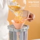 thumbnail image 4 of Inteprter Embudos de cocina de 4 piezas, embudo dispensador de cereales para alimentos con soporte, filtro dispensador doméstico reutilizable lavable Cocina y Comedor Rosado Inteprter HA063730-02, 4 of 6