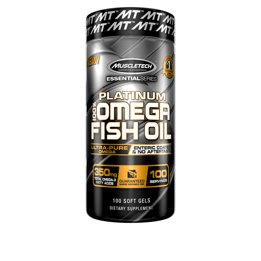 MuscleTech Omega 3 Fish Oil Supplement, Delivers 350mg Omega 3 Fatty