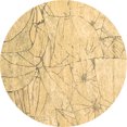 thumbnail image 1 of Ahgly Company Indoor Round Abstract Brown Contemporary Area Rugs, 6' Round, 1 of 4