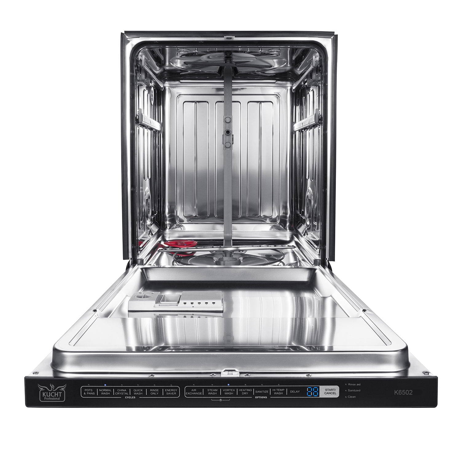 Kucht Professional 24" Stainless Steel Top Control Dishwashers in Silver