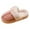 Pink, variant on Womens Plush Slippers Warm Lined Slip on House Shoes Scuff Slipper Comfy Platform Memory Foam Winter Slides Pink 7