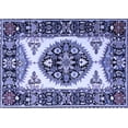 thumbnail image 1 of Ahgly Company Indoor Rectangle Persian Blue Traditional Area Rugs, 2' x 5', 1 of 4