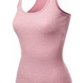 thumbnail image 4 of FashionOutfit Women's Basic Solid Ribbed Racerback Sleeveless Tank Tops, 4 of 4