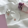 thumbnail image 2 of UPOUART Pendientes Colgantes Para Mujer En Círculo Color Rosa Durazno, 2 of 8