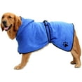 thumbnail image 1 of Peignoir pour Chien et Chat en Microfibre, Absorbant Rapidement l'Eau, Serviette de Bain, Bleu, P, 1 of 7