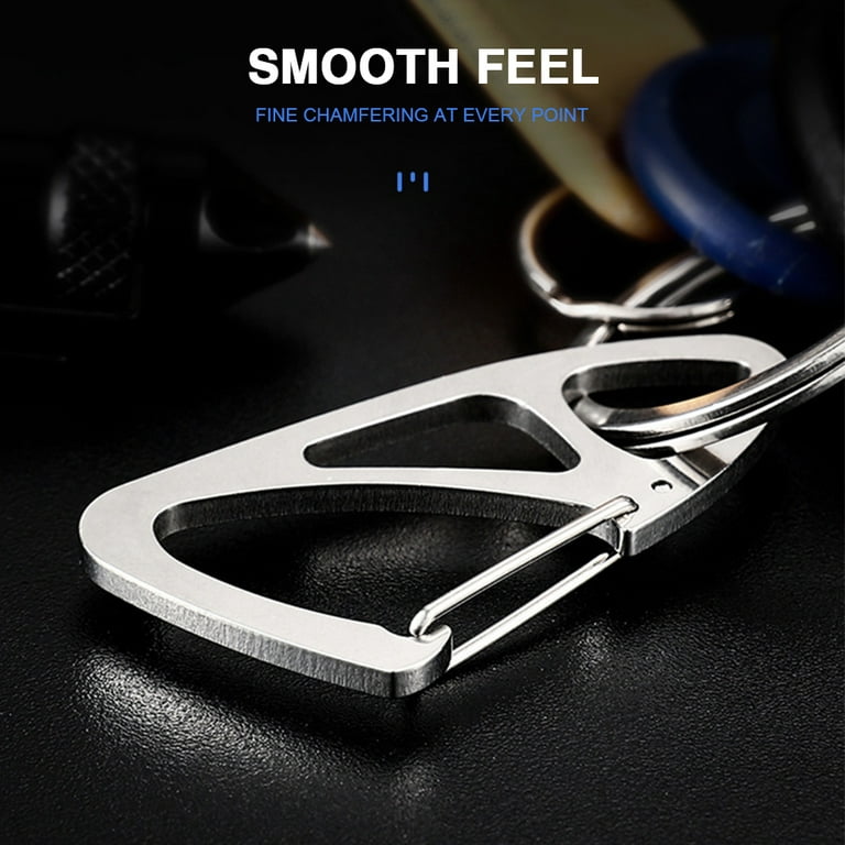 Steel Carabiner Camp Climbing Backpack Clip Keychain Hooks