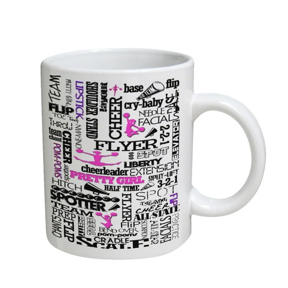 KuzmarK Coffee Cup Mug 11 Ounce - Cheerleader Cheers