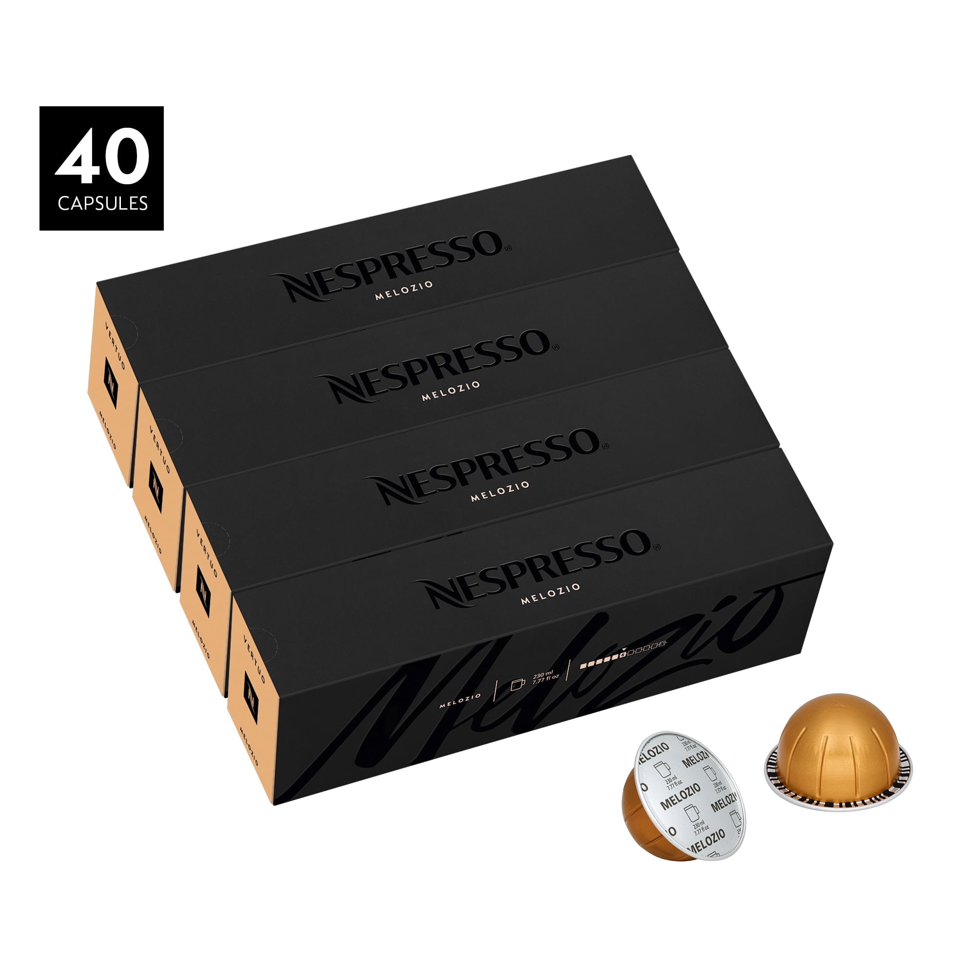 Nespresso Vertuo Coffee Capsules, Melozio 40 Count