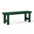 thumbnail image 6 of WestinTrends Ashore Outdoor HDPE 48" Modern Backless Patio Bench, Dark Green, 6 of 9
