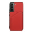 thumbnail image 2 of Allytech Galaxy S22 Case with Wallet, PU Lether Magnetic Clasp Cards Slots Kickstand Shockproof Protective Back Flip Case Wallet Cover for Samsung Galaxy S22 6.1" 5G - Red, 2 of 8