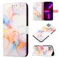 thumbnail image 2 of for Motorola One 5G Ace PU Leather Wallet case, Marble Pattern Credit Card Holder,Flip Folio Book Kickstand Cover Women Men with Long + Short Strap for Motorola One 5G Ace 6.7 inch (Colorful Marble), 2 of 6