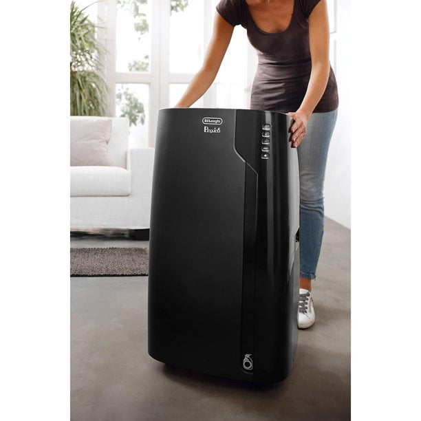 Restored DeLonghi Pinguino DeLuxe 8,700-BTU (14,000-BTU ASHRAE) Portable Air Conditioner Multifunctional 3-in-1, For Rooms Up to 700 sq ft - PAC EX290LN (Refurbished)