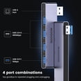 thumbnail image 3 of Adaptador de datos USB Hub MOGOOD 4 en 1 USB 3.0 ultradelgado, 3 of 6