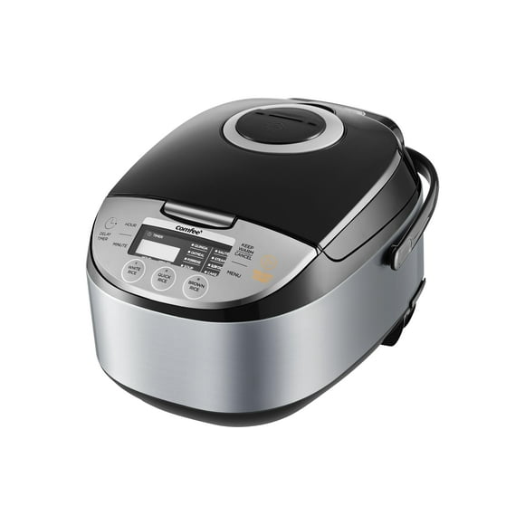 COMFEE' Rice Cooker 12 Cups Cooked/6 Cups Uncooked, Portable Non-Stick Rice Maker, Japanese Rice Cooker with Fuzzy Logic Technology, 24-Hour Timer Delay, 11 Presets, Stea