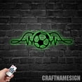 thumbnail image 5 of Craftnamesign Soccer Heartbeat Ball Metal Wall Art With LED Light, Custom Soccer Player Name Sign, 5 of 5